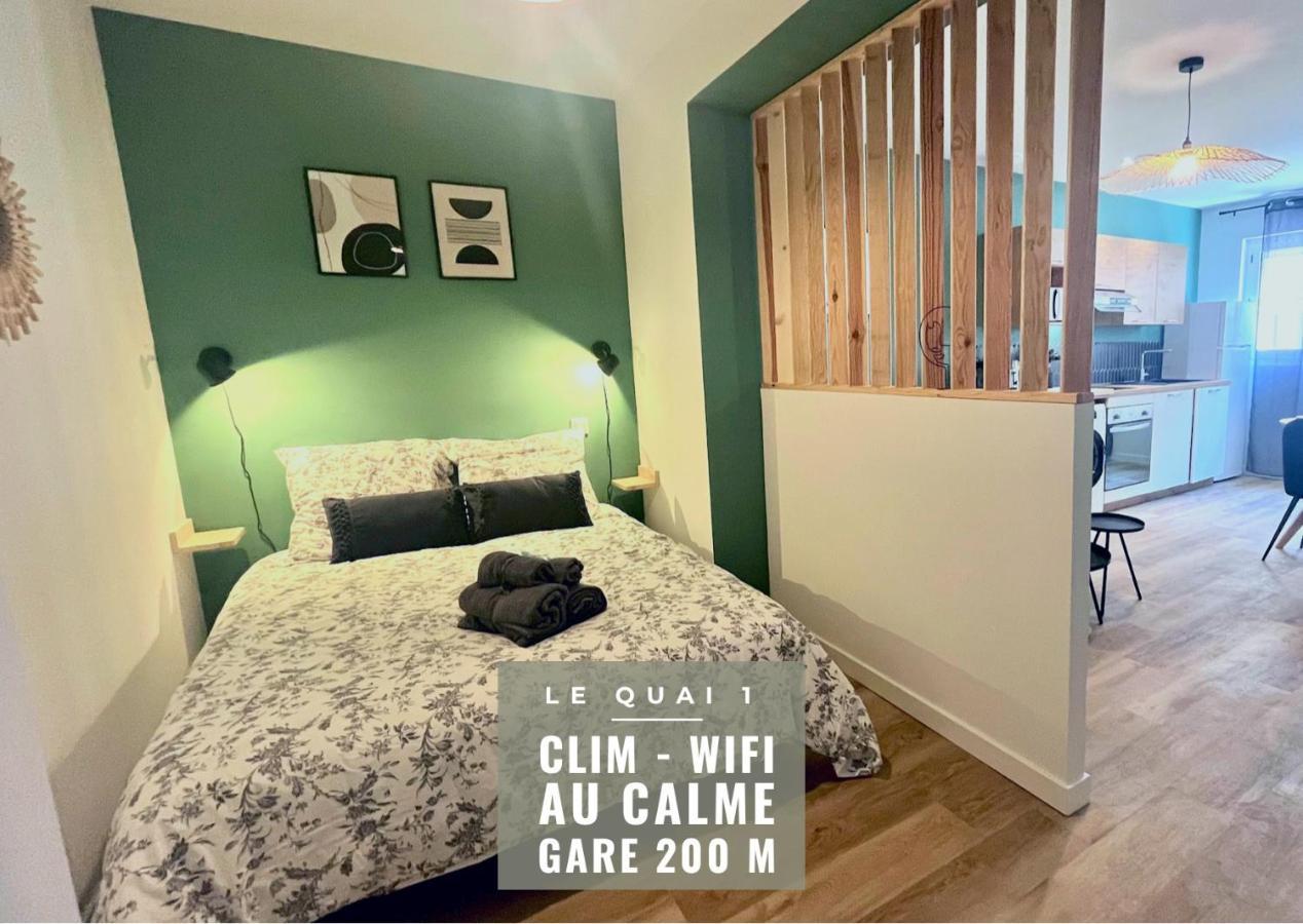 Le Quai 1 - Spacieux Studio Neuf Calme - Clim - Wifi - Gare A 200M Agen Exterior foto